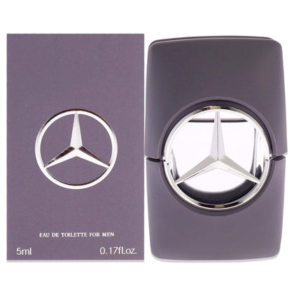 Mercedes-Benz Man Grey Perfume for Men - Amber Spicy Scent - Opens with Notes of Citruses and Pink Pepper - Blended with Sage and Ambroxan - Warm and Enveloping Fragrance - 0.15 oz EDT Spray