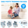 Orzbow Portable Potty Training Toilet for Boys and Girls with Storage Bag - Foldable Travel Potty Chair, Toddler Potty Seat for Indoor and Outdoor, Easy to Clean, Includes Free 40pcs Travel Bags(Gray)