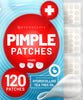 Pimple Patches for Face (120 Pack), Hydrocolloid Acne Patches with Tea Tree Oil - Pimple Patch Zit Patch and Pimple Stickers - Hydrocolloid Acne Dots for Acne - Zit Patches