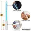 Burlingham's Toe and Foot Towel Brush with Reusable Drying Covers Long 17 Handle for Cleaning Between Toes, Soft Skin Exfoliation,for Seniors, Adults, or Kids, 3 Washable Cloth
