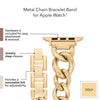 Anne Klein Fashion Chain Bracelet for Apple Watch, Secure, Adjustable, Apple Watch Replacement Band, Fits Most Wrists (38/40/41mm, Gold),WK-1016GPGP, Gold-Tone