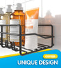 Coraje Adhesive Shower Caddy, [2-Pack] Shower Organizer, Large Capacity Rustproof Shower Shelves, Metal Bathroom Shower Organizer, Shower Shelf for Inside Shower, Black