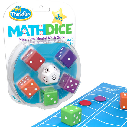 Think Fun Math Dice Junior Game for Boys and Girls Age 6 and Up - Teachers Favorite and Toy of the Year Nominee