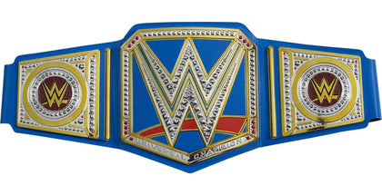 Mattel WWE Universal Championship Role Play Title Belt with Metallic Sideplates and Adjustable Strap for Kids