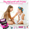 Kids Makeup Kit for Girls, Real Play Make Up Set Toys for 3 4 5 6 7 8 9 10 Years Old Girls, Washable Pretend Dress Up Beauty Set with Cosmetic Case, for Little Girl