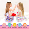 KIDCHEER Kids Makeup Kit for Girls Princess Real Washable Cosmetic 3+ Year Old Girl Birthday Gifts Pretend Play Toys for Girls 4-6, 6-8, 8-10 with Mirror - Non Toxic