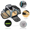 Pet Carrier Airline Approved, Expandable Foldable Soft-Sided Dog Carrier, 3 Open Doors, 2 Reflective Tapes, Pet Travel Bag Safe and Easy for Cats and Dogs