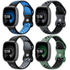 Maledan Stylish Sport Band Compatible for Fitbit Versa 3/ Versa 4/ Fitbit Sense/Sense 2 Bands Women Men, Soft Silicone Strap Wristband Replacement for Fitbit Versa 3/ Sense Smart Watch Bands, Large
