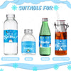Outus 39 Pieces Winter Water Bottle Labels Snowflake Water Bottle Labels Frozen Water Bottle Labels Snowman Penguin Water Bottle Sticker Bottle Wraps Party Decorations for Winter Party Supplies