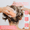ANAOTA Hair Scalp Massager Shampoo Brush 2Pack, Scalp Scrubber 100% Silicone,Scalp Exfoliator for Dandruff Removalfor, Hair Brush for Hair Growth,Waterproof(Blue+Orange)