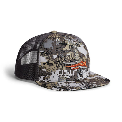 SITKA Men's Standard Trucker Breathable Mesh Hunting Cap-One Size Fits All, Whitetail : Elevated II, OSFA