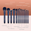 Makeup Brush Set, EIGSHOW Professional Makeup Brushes Kit Foundation Powder Concealers Eye Shadows Makeup 15 Piece for Eye Face Liquid Cream Cosmetics Brushes Kit (BLUE)