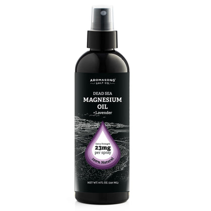 Aromasong Lavender Extra Strength Ultra-Pure Magnesium Spray (23mg Magnesium in Each Spray) 8 Oz, Known to be Used for Leg Discomfort and Promotes a Calm Sleep.