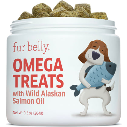 Salmon Oil for Dogs - Wild Alaskan Fish Oil for Dogs - Omega 3 for Dogs - Itch Relief for Dogs - Dog Joint Health - Dog Allergy Relief- Dog Itch Relief - 120 Dog Fish Oil Soft Chews