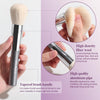 BS-MALL Makeup Brushes Gray 21 Pcs Makeup Tools Set Synthetic Bristles, Professional Makeup Brush Set White