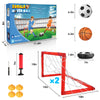 Growsland Boy Toys Hover Soccer Ball with 2 Goals, Indoor Soccer Gifts for Boys, LED Hover Ball with Foam Bumper Inflatable Soccer Toys for 3 4 5 6 7 8 9 10+ Years Old Girls Boys