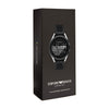 Emporio Armani Men's Smartwatch 3 Touchscreen Aluminum and Rubber Smartwatch, Black and silver-ART5021