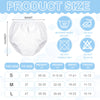 Funtery 12 Pairs Waterproof Plastic Pants for Toddlers Plastic Diaper Covers Potty Training Pants Soft Underwear Covers (as1, alpha, x_s) White