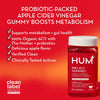 HUM Pro ACV Gummies -100% Organic Apple Cider Vinegar with The Mother, Probiotics for Digestive Health & B12 for Metabolism Support
