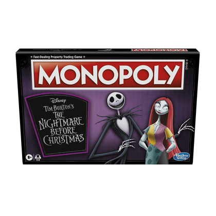 Hasbro Gaming Monopoly: Disney Tim Burton's The Nightmare Before Christmas Edition Board Game, Fun Family Game for Kids Ages 8 and Up (Amazon Exclusive)