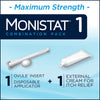 Monistat 1 Day Yeast Infection Treatment for Women, 1 Miconazole Ovule Insert & External Monistat Anti-Itch Cream Bundle