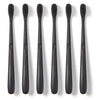 Hello Charcoal Infused Soft Bristle Toothbrush, Black, BPA Free, Vegan, Plant Based Handle, 1 Count (Pack of 6)