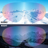 COOLOO Ski Goggles, Snow Snowboard Goggles for Men Women Kids - UV Protection Foam Anti-Scratch Dustproof