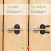 BiSiViO Child Proof Door Lever Lock, 2 Pack Door locks for kids safety, Door knob child proof, Baby proofing, 3M Adhesive, Door handle child proof, Baby Safety Locks for Toddlers