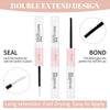 GEMERRY Lash Bond and Seal Cluster Lash Glue for Individual Lashes Long Retention 48-72 Hours Waterproof Individual Lash Glue for Lash Clusters DIY Eyelash Extensions Glue at Home