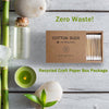 Bamboo Cotton Swabs 400 Count - Vegan Cotton Buds - Natural Wooden Ear Sticks With Double Tipped - Organic Cotton Swabs For Ear Wax Removal