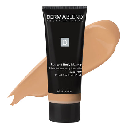Dermablend Leg and Body Makeup Foundation with SPF 25, 25W Light Sand, 3.4 Fl. Oz.