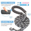 BAAPET 2/4/5/6 FT Dog Leash with Comfortable Padded Handle and Highly Reflective Threads for Small Medium and Large Dogs (5FT-1/2'', Black)