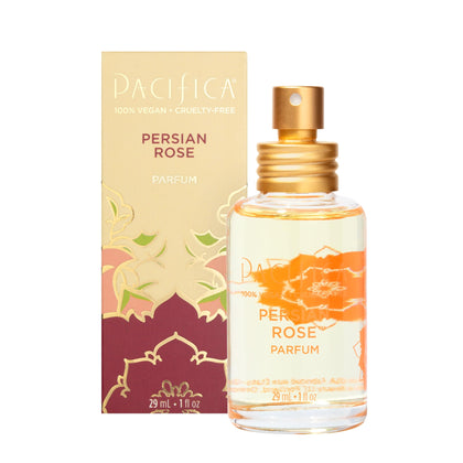Pacifica Beauty, Persian Rose Clean Fragrance Spray Perfume, Made with Natural & Essential Oils, Fresh Rose Scent, Vegan + Cruelty Free, Phthalate-Free, Paraben-Free, Gifts for Her, 29 ml. 1 fl. oz
