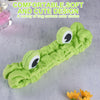 Jowmoy Frog Headband,Green Frog Eye Elastic Headband, for spa headband, skincare headbands, makeup headband, face wash headband (1 Pack).