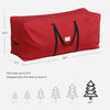 SONGMICS Christmas Tree Storage Bag, up to 9 ft, Wear-Resistant 600D Oxford Fabric, Holiday Tree Storage Container, Tree Holder Bag, Lightweight, Thick Handles, Red URXS003R01