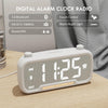 Radio Alarm Clock for Bedroom - Bluetooth Alarm Clock : 16 Levels Volume Brightness Dimmable, Easy Use Knob Control, Type C USB Digital Clocks for Living Room/Bedside/Nightstand
