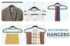 GVTECH Premium Velvet Hangers, [50 Pack] Non Slip and Heavy Duty Velvet Suit Hangers (45cm) with Tie Bar, 360° Swivel Hooks, Sturdy to Hold Jumper, Pullovers, Jackets & Hoodies (50 Pack, Black)