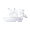 HealthSmart Walker Storage Basket with Cup Holder and Insert Tray, No Tools Needed, White, 16 x 5.5 x 7, Walker Accessories