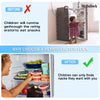Fridge Lock Refrigerator Lock for Kids Freezer Lock and Child Safety Cabinet Lock with Strong Adhesive btbfami 1Pack Black