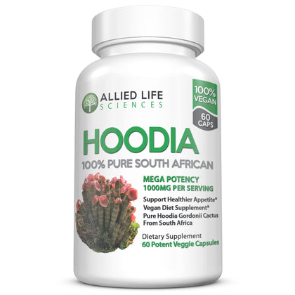 Hoodia Gordonii - Natural Vegan Appetite Suppressant Pills. Stimulant Free Unlike Most Diet Pills & Weight Loss Products - 1 Bottle 60 Caps