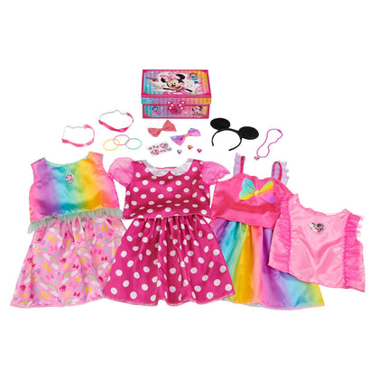 Disney Junior Minnie Mouse Dress-Up Trunk for Kids Ages 3+, Bowdazzling Pretend Play, Officially Licensed, Amazon Exclusive
