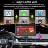 [64GB DVR] Portable Wireless Apple CarPlay & Android Auto Car Stereo, 7 Inch Double/Single Din Dash Cam Touchscreen Player with Backup Camera, Mirror Link, Siri, Google Voice, Bluetooth Handsfree