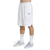 Nike Dri-FIT Icon, Men's Basketball Shorts, Athletic Shorts with Side Pockets, White/White/Black, S
