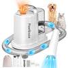 3 in 1 Pet Grooming Vacuum & Hot/Cold Dryers,Quiet Dog Grooming Kit,13000Pa Strong Dog/Cat Vacuum Cleaners for Shedding,Suction 99.99% Pet Hair,4 Pet Grooming & Trimmer Tools. (White)