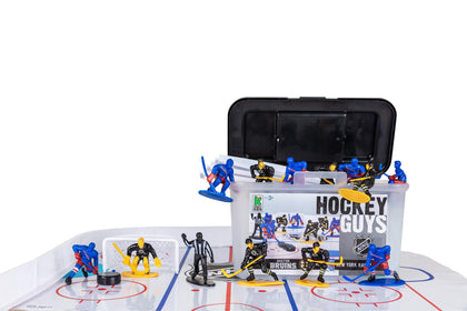 Kaskey Kids NHL Hockey Guys -Rangers vs Bruins - Inspires Kids Imaginations with Endless Hours of Creative, Open-Ended Play - Includes 2 Teams & Accessories - 25 Pieces in Every Set