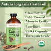 Natural Riches Organic Castor Oil Cold pressed Glass Bottle USDA certified for Dry Skin Hair Loss Dandruff Thicker Hair - Moisturizes heals Scalp Skin Hair growth Thicker Eyelashes Eyebrows 8 fl oz