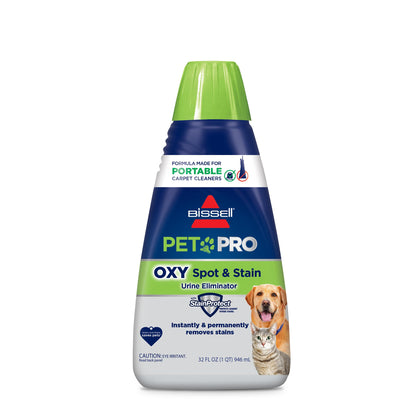 BISSELL® PET PRO OXY Spot & Stain Formula for Portable Carpet Cleaners, 32 oz., 2034