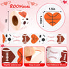 Dripykiaa Valentines Day Gifts for Kids, 800Pcs Valentines Heart Stickers for Kids Valentines Cards with Sport Heart Shape Stickers for Boys Girls Teens, 100th Day of Shirt Project
