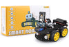 ELEGOO UNO R3 Project Smart Robot Car Kit V4 with UNO R3, Line Tracking Module, Ultrasonic Sensor, IR Remote Control etc. Intelligent and Educational Toy Robotic Kit for Arduino Learner