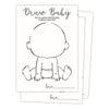Baby Shower Game, 30 Draw Baby Game Cards, Gender Reveal Party Baby Shower Games Activities Supplies 5